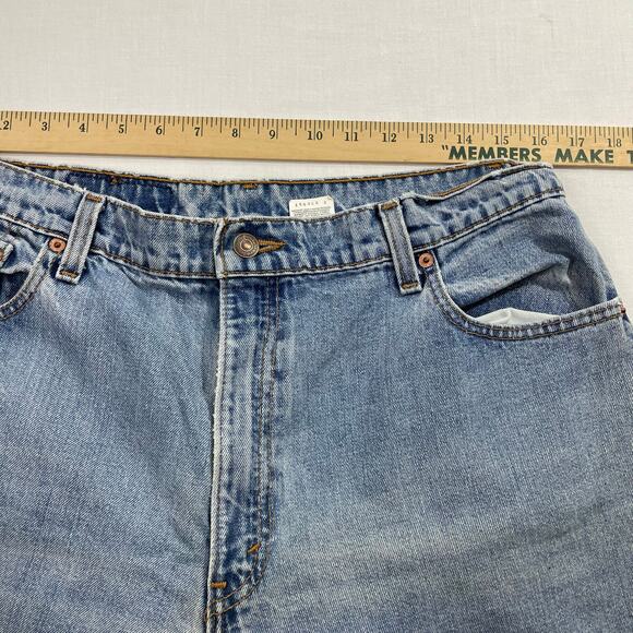 VTG 90s Levi's 551 Red Tab Jeans size 16L Lightwash Highwaist Retro - Picture 13 of 14